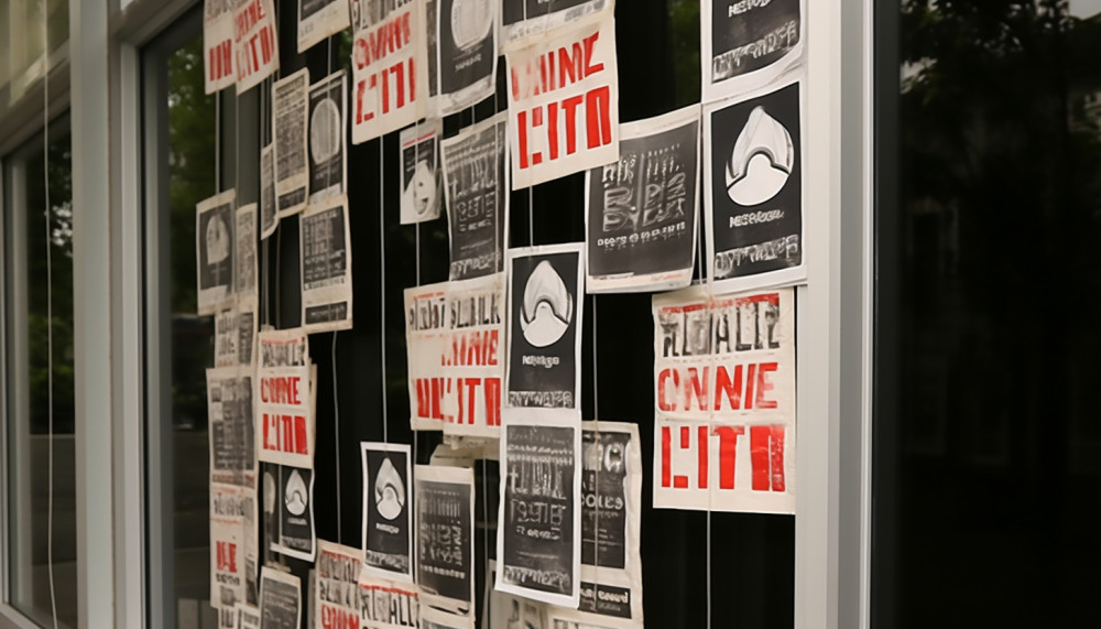 Manifestation devant les bureaux de Spotify